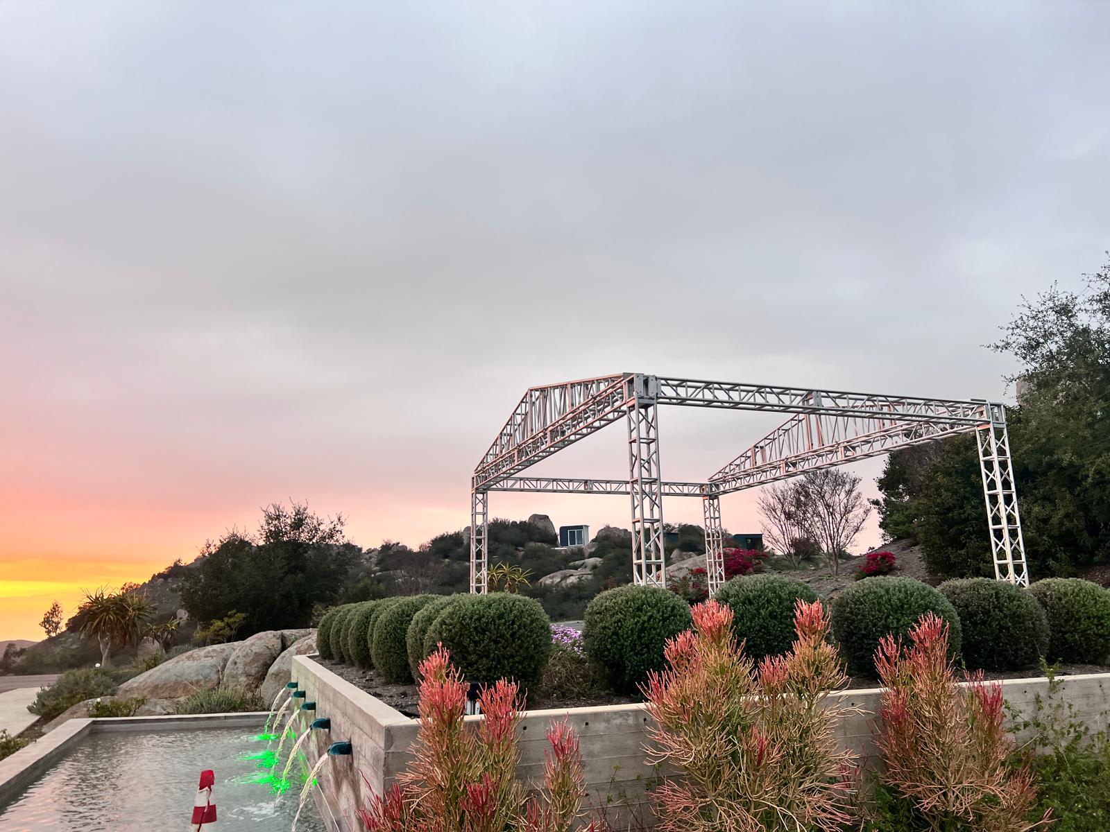 Vineyard landscape view